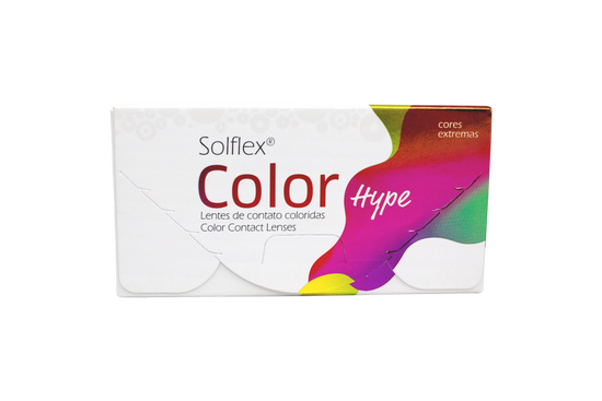 Lentes de Contato Solflex Color Hype Vermelha
