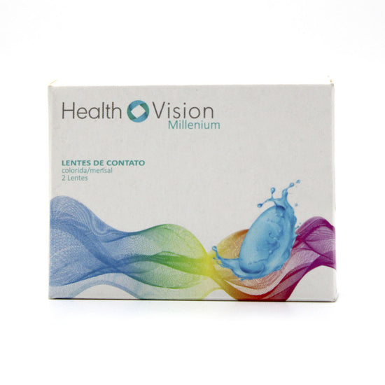Lentes de contato Colorida Health Vision Color (Azul) (com 6 unidades)