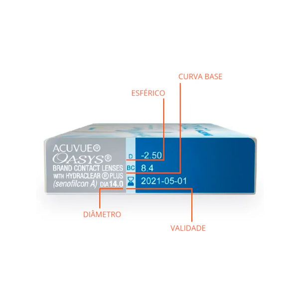 Lentes de Contato Incolor ACUVUE OASYS (caixa com 6 unidades)