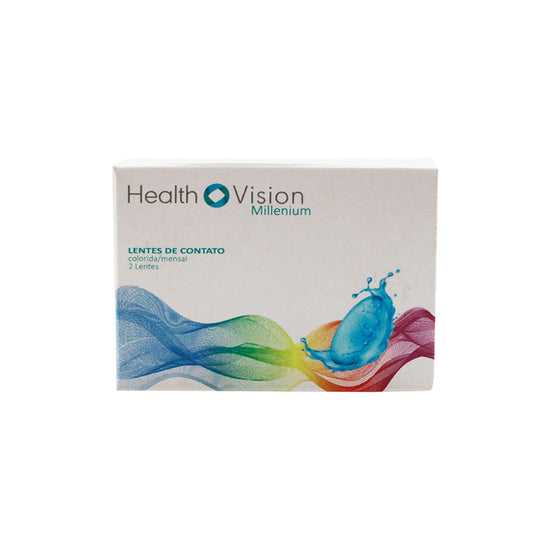 Lentes de contato Colorida Health Vision (caixa com 2 unidades)